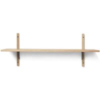 Regal Sector oak/black brass 54 cm L von ferm LIVING