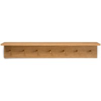 ferm LIVING - Place Wandregal mit 7 Haken, L 105 cm, Eiche von ferm LIVING