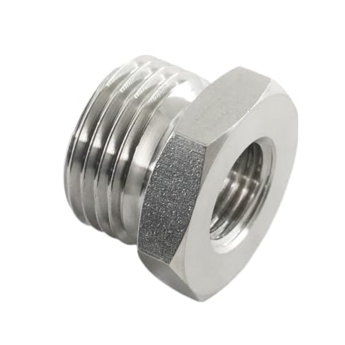 Reduziernippel mit zylindrischem Außen-/Innengewinde Edelstahl Fittinge Druckluft Wasser (G 3/8" x G 1/4") von fittingstore