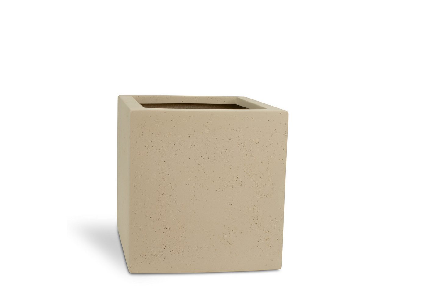 fleur ami Pflanzkübel Polystone Pflanzwürfel, 30 x 30 x 30 cm, crème von fleur ami