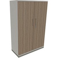 fm Aktenschrank Oldenburg, 4260649681190 weiß, eiche natur 3 Fachböden 100,0 x 44,2 x 151,7 cm von fm