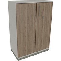 fm Aktenschrank Oldenburg, 4260649681213 weiß, eiche natur 2 Fachböden 80,0 x 44,2 x 113,3 cm von fm