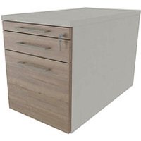 fm Oldenburg Rollcontainer weiß, eiche natur 3 Auszüge 43,4 x 80,0 x 54,0 cm von fm