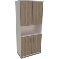 fm Regalschrank Sidney, 4260429769223 weiß, eiche natur  80,0 cm 44,2 cm von fm