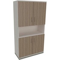 fm Regalschrank Sidney, 4260429769216 weiß, eiche natur  100,0 cm 44,2 cm von fm