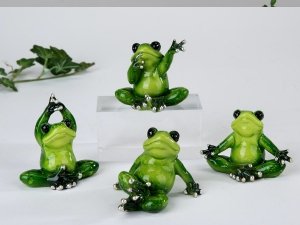 Yoga Frösche Figur Frosch 1 Stück von formano