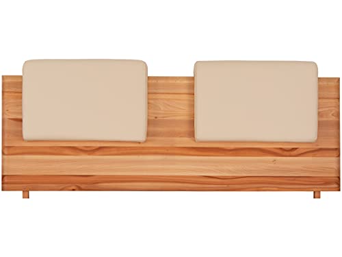 fornera f30 2er Set Steckkissen Polsterkissen für Bettkopfteil Kopfteilpolster Rücklehne Bett Kopfteilkissen Kunstleder. Universell für alle Kopfteile bis 5 cm passend (Ivory) von fornera