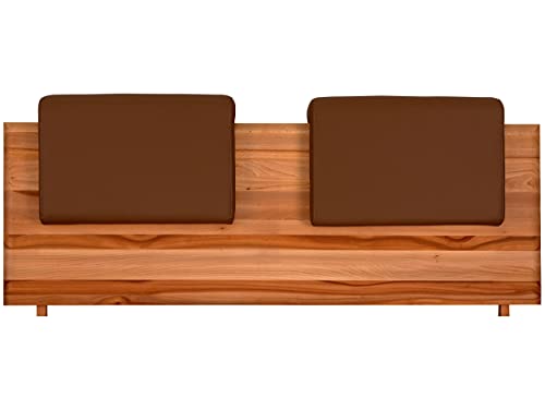 fornera f30 2er Set Steckkissen Polsterkissen für Bettkopfteil Kopfteilpolster Rücklehne Bett Kopfteilkissen Kunstleder. Universell für alle Kopfteile bis 5 cm passend (Latte Macchiato) von fornera