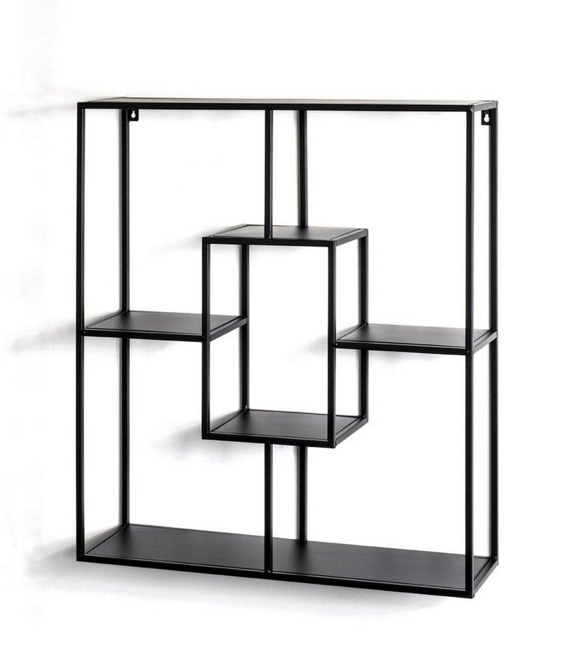 freiraum Wandregal 23515, in schwarz, Metall - 60x70x18cm (BxHxT) von freiraum