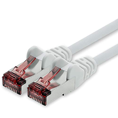 Netzwerkkabel Cat.6 5m weiß - 1 x Ethernetkabel Lankabel Cat6 Lan Netzwerk Kabel Sftp Pimf Patchkabel 1000 Mbit s von freiwerk