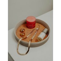 Mid-Century Modern Catchall Tablett - Schreibtischaufbewahrung Im Wohnheim, Schlüsselschale, Schmuckschale Mit Korkmatte Mid-Century Modern Catchall Tablett - Schreibtischaufbewahrung Im Wohnheim, Schlüsselschale, Schmuckschale Mit Korkmatte von frmGoodsUS