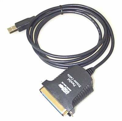 USB zu Parallel Centronics Adapter Druckerkabel 36pol. für XP + Vista + Win 7 von OEM