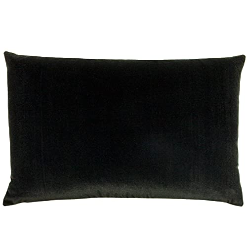 furn. Contra Kissenbezug, Polyester Samt, Schwarz, 40 x 60cm von furn.