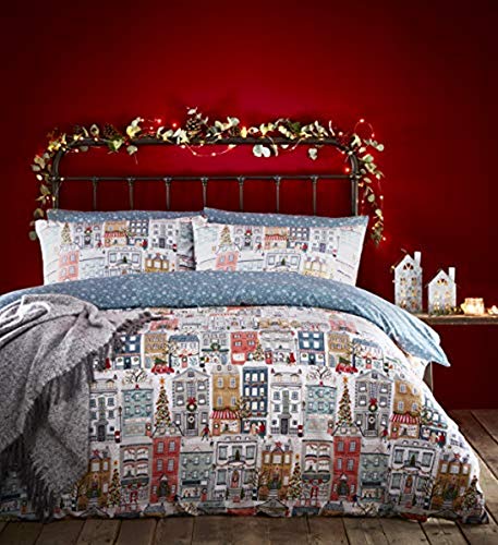 furn. Festliche Stadt Festive Town KS Duvet Set Mult, Baumwolle Polyester, Multi, King von furn.