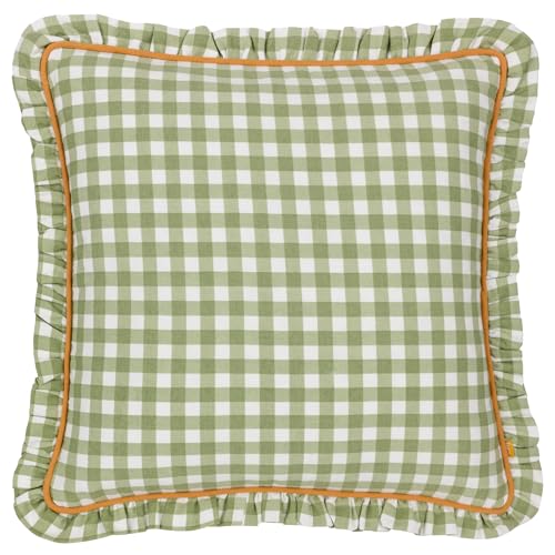 furn. Maude Kissenbezug mit Gingham-Muster, Baumwolle, Paspelierung von furn.