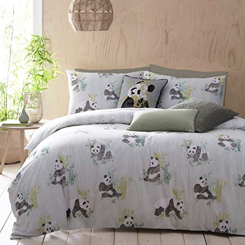 furn. Pandas Bettbezug-Set, Minze, 260 x 220cm von furn.