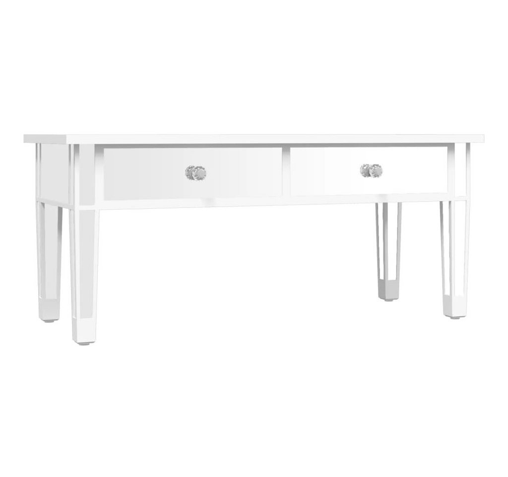 furnicato Couchtisch Spiegel-106x45x45 cm Holzwerkstoff und Glas von furnicato