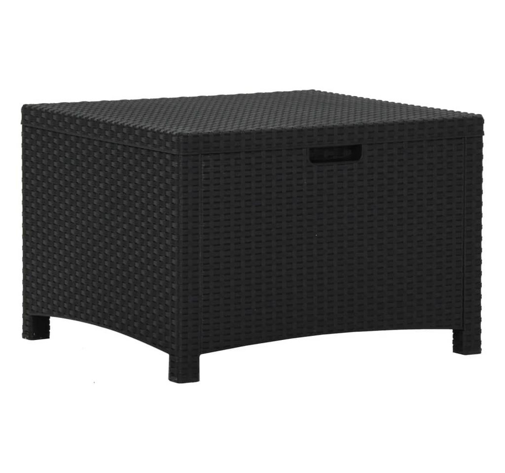 furnicato Gartenbox Garten-Aufbewahrungsbox 60x54x41 cm PP Rattan Graphit von furnicato