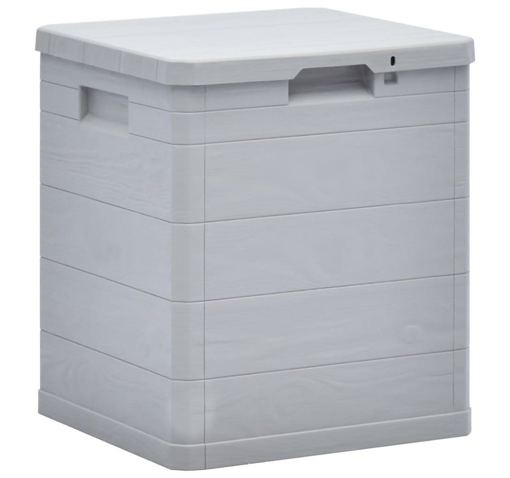 furnicato Gartenbox Garten-Aufbewahrungsbox 90 L Hellgrau von furnicato