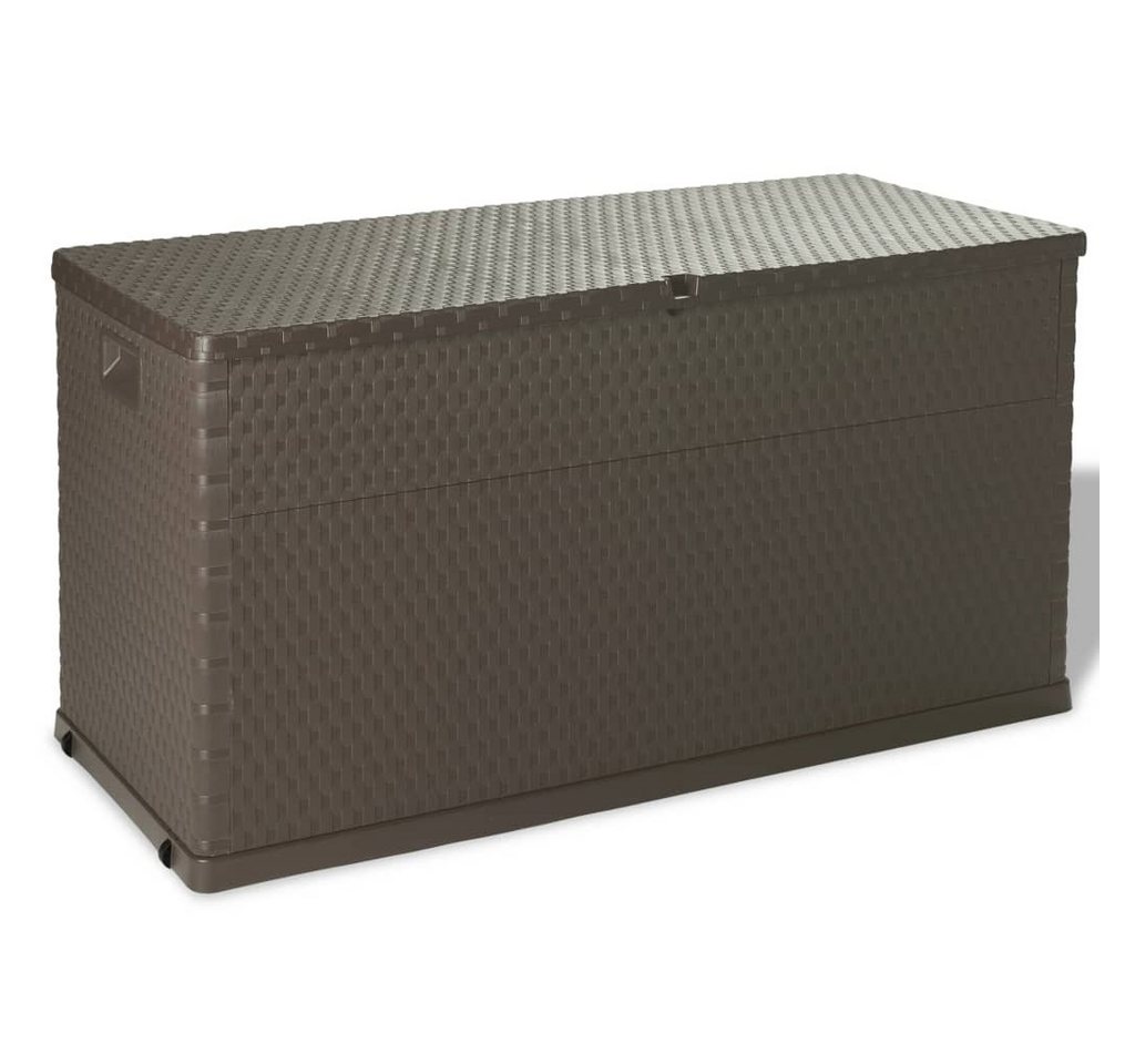 furnicato Gartenbox Garten-Aufbewahrungsbox Braun 120x56x63 cm PP Rattan von furnicato