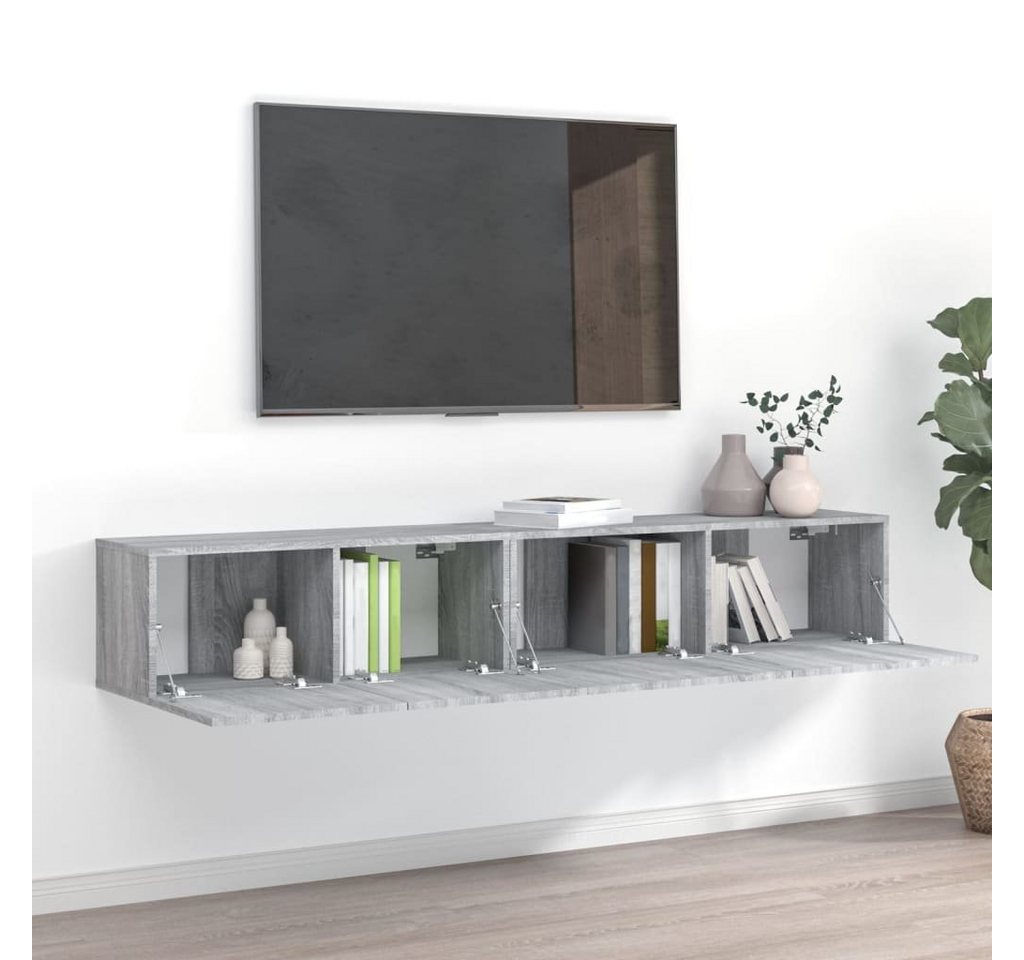 furnicato TV-Schrank 2-tlg. TV-Schrank-Set Grau Sonoma Holzwerkstoff von furnicato