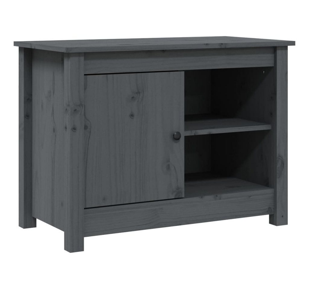 furnicato TV-Schrank Grau 70x36,5x52 cm Massivholz Kiefer von furnicato