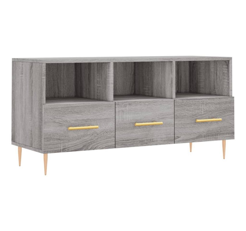 furnicato TV-Schrank Grau Sonoma 102x36x50 cm Holzwerkstoff von furnicato