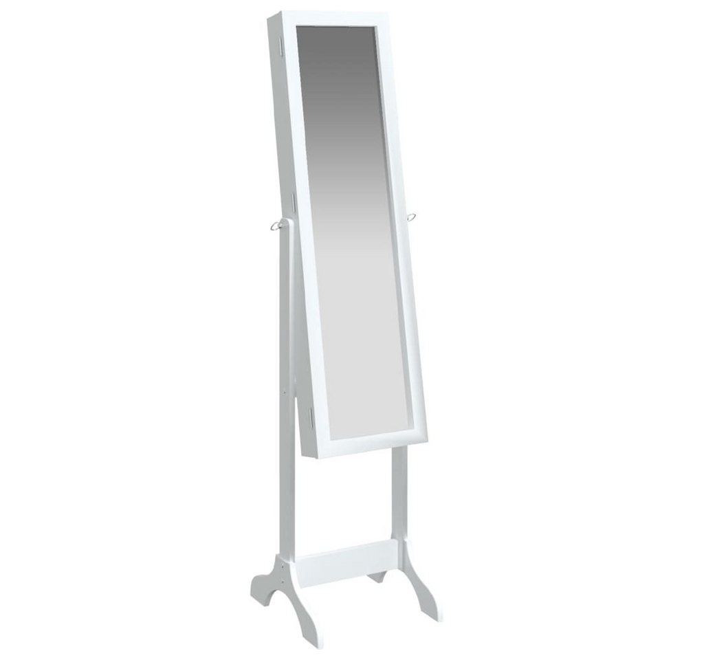 furnicato Wandspiegel Standspiegel Weiß 34x37x146 cm von furnicato