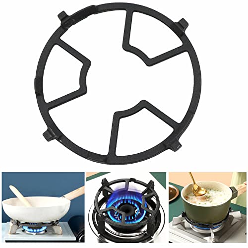 fuxunamz Gaskochfelder Support Wok Ring Stützring - 17,5cm Ständer aus Gusseisen Herdplatte für Gasherd, Vier- Fünfklauen Gasherd Universal, für Gaskocher Kaffeekocher Backofen Küche. 1 Stück von fuxunamz