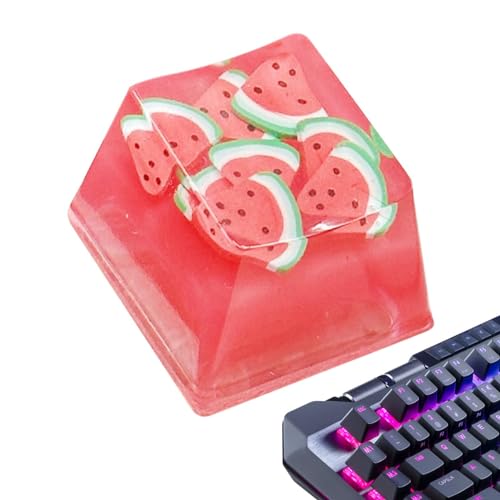 galeyyu Kristallgelee-Tastenkappen, Obst-Tastenkappen - Süße Schlüsselkappen Candy Fruit Keycaps,Süßigkeiten Obst Tastenkappen Dekoratives Computerzubehör für mechanische Tastatur von galeyyu