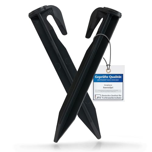 Yardforce ® kompatible Haken Nägel Mähroboter Kabel Befestigungs Heringe Erdanker - verstärkter HQ ABS, Stück:200 von Genisys