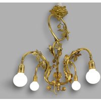 Feine Jugendstil Deckenlampe Frankreich Um 1900 von goldcrabs