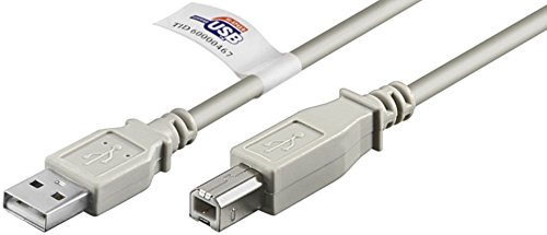 GOOBAY USB AB 500 HiSpeedCert 2.0 5 m 5 m USB A USB B männlich männlich grau Kabel USB – Kabel USB (5 m, USB A, USB B, männlich/männlich, grau) von goobay