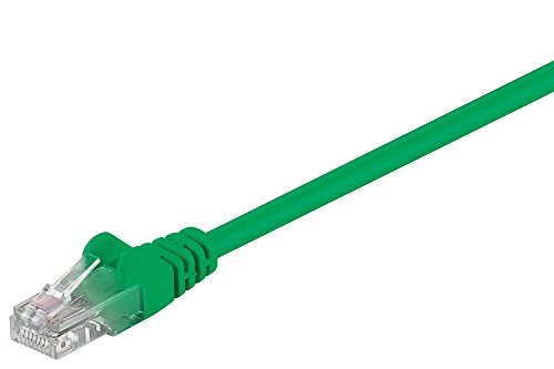 Goobay 68343 CAT 5e Verbindungskabel, U/UTP, grün, 1 m Kabellänge von goobay