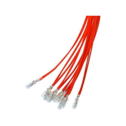 Goobay 9399 T1-1/4 Subminiatur-Glühlampe, 0, 72 W, Rot, 0, 3 m Kabel, 12 V (DC), 60 mA von goobay