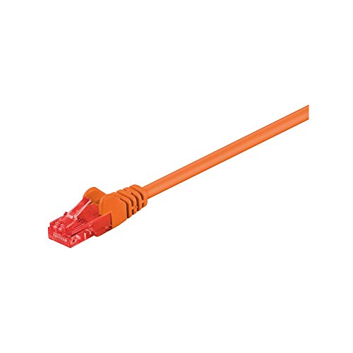 Goobay 95253 CAT 6 Patchkabel, U/UTP, Orange - CCA Kupfergemisch von goobay