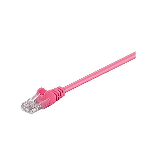 Goobay 95559 CAT 5e Patchkabel, U/UTP, Magenta, CCA Kupfergemisch von goobay