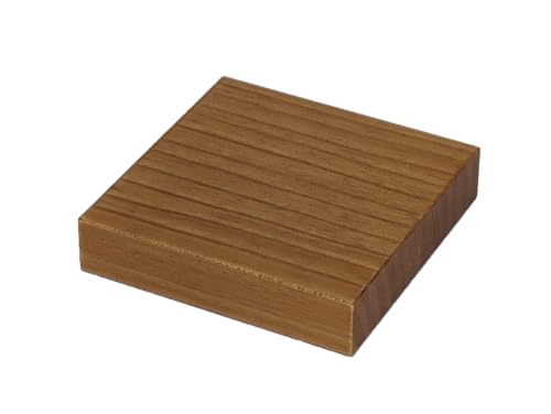 Gerade Holz-Sockel, Massivholz, matt, helle Eiche, verschiedene Maße (14*14*3) von greca
