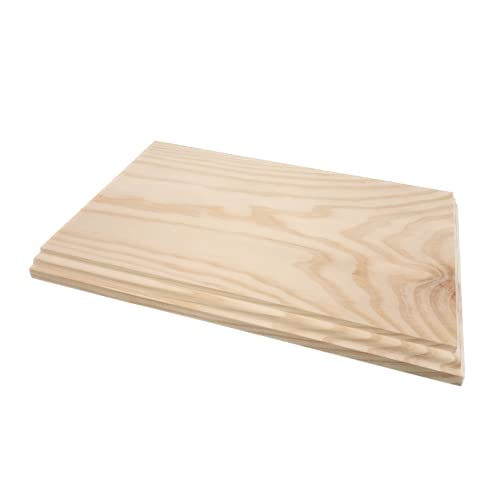 Holzsockel. Holz rechteckig Ständer. Verschiedenen Maßnahmen. In Kiefer massiv, Ecru LACKIERBAR. 31*21 cms von greca