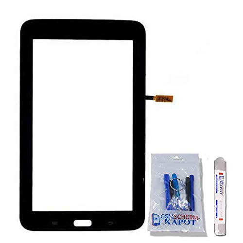 gsmschermkapot Touchscreen Digitizer Panel Objektivglas Ersatzteil für 7.0"Samsung Galaxy Tab 3 Lite SM-T113 (Schwarz) von gsmschermkapot