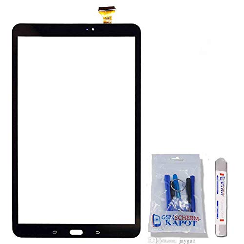 gsmschermkapot Touchscreen Glas Digitizer für das Samsung Galaxy Tab A 10.1 T580 T585 2016 (Schwarz) von gsmschermkapot