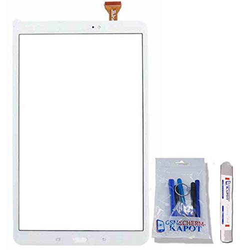 gsmschermkapot Touchscreen Glas Digitizer für das Samsung Galaxy Tab A 10.1 T580 T585 2016 (Weiß) von gsmschermkapot