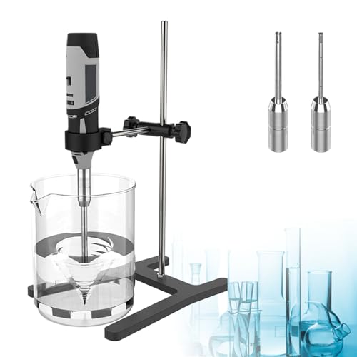 guoyjmm Labor Zellgewebe Homogenisator, Hand Gewerbemühle, Emulgator Dispergierer Zell Disruptor-Mischer, 0,5–250 ml, mit 6 mm, 8 mm, 10 mm Arbeitsköpfen, 6-stufig einstellbar,Charge+Base guoyjmm Labor Zellgewebe Homogenisator, Hand Gewerbemühle, Emulgator Dispergierer Zell Disruptor-Mischer, 0,5–250 ml, mit 6 mm, 8 mm, 10 mm Arbeitsköpfen, 6-stufig einstellbar,Charge+Base von guoyjmm
