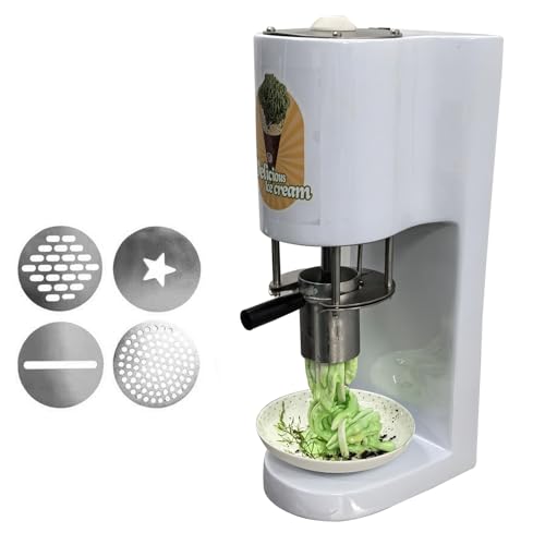 guoyjmm Nudel-Eismaschine, Elektrische Pasta-EIS-Pressmaschine, Edelstahl, 4 Austauschbare Formen, Leicht Zu Reinigen, Für Gelato- Und Dessertläden guoyjmm Nudel-Eismaschine, Elektrische Pasta-EIS-Pressmaschine, Edelstahl, 4 Austauschbare Formen, Leicht Zu Reinigen, Für Gelato- Und Dessertläden von guoyjmm