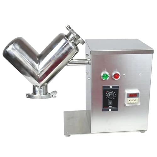 guoyjmm VH2-Mischmaschine, Partikel Granulatmischer aus Edelstahl 304, 2-Liter-Labor-Trockenpulvermischer, Mischgeschwindigkeit 24 U/min, für Futtermittel, Mehl, Getreide, Kaffee guoyjmm VH2-Mischmaschine, Partikel Granulatmischer aus Edelstahl 304, 2-Liter-Labor-Trockenpulvermischer, Mischgeschwindigkeit 24 U/min, für Futtermittel, Mehl, Getreide, Kaffee von guoyjmm