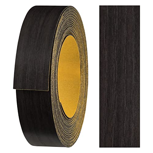 haggiy Melaminkanten-Band selbstklebend 18mm x 5m I Kantenband I Möbelkantenband I Sicherer Halt ohne Bügeln I Kantenumleimer I Furnier für Regalbretter/Holzplatten (Wenge) von haggiy