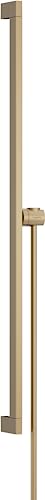 hansgrohe 24403140 Unica E Puro 90 cm mit Easy Slide Handbrausehalter und Isiflex Brauseschlauch 160 cm Brushed Bronze Brausestange von hansgrohe