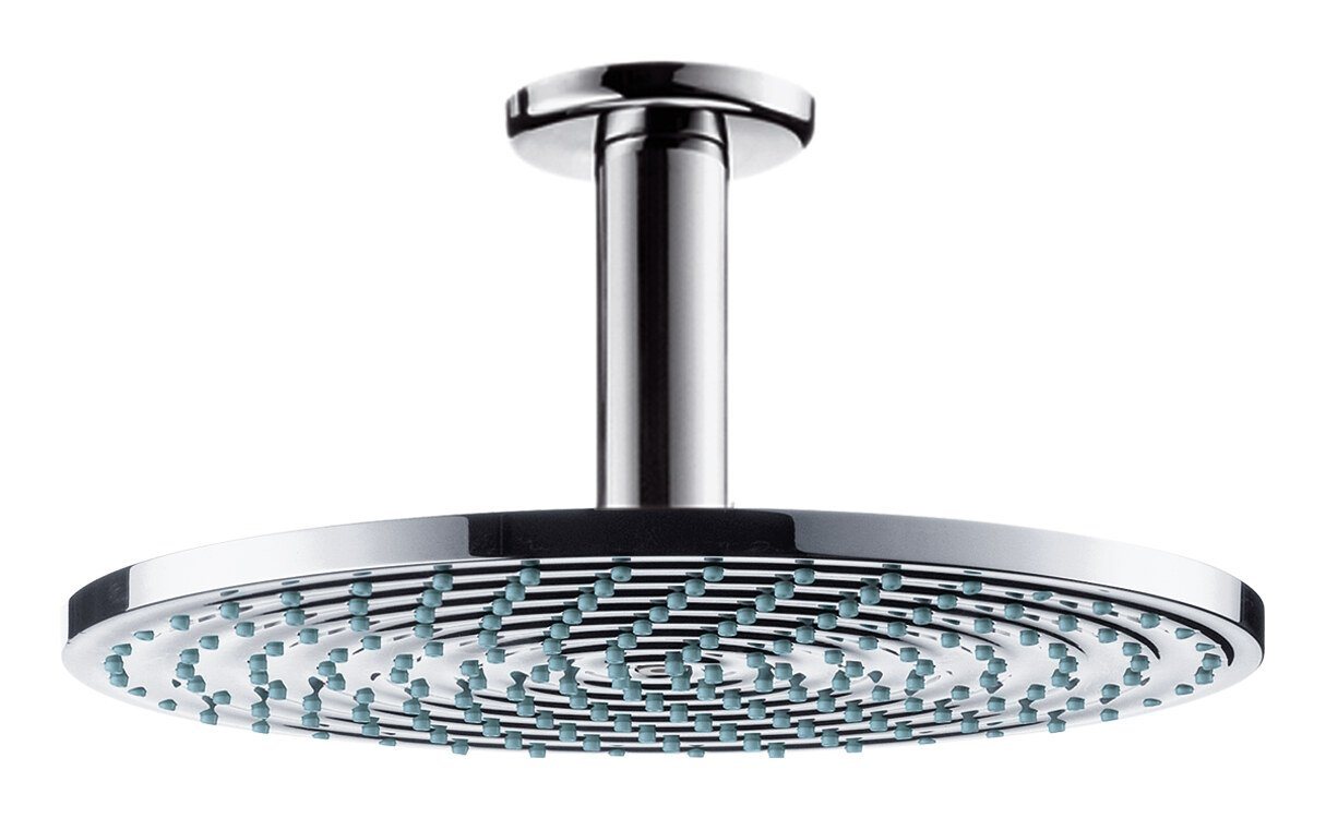 hansgrohe Kopfbrause Raindance S, Tellerkopfbrause 240 1jet EcoSmart mit Deckenanschluss - Chrom von hansgrohe