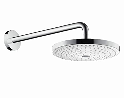 hansgrohe Raindance Select S 240 Duschkopf, Kopfbrause für Wandmontage, 2 Strahlarten, Weiß/Chrom von hansgrohe