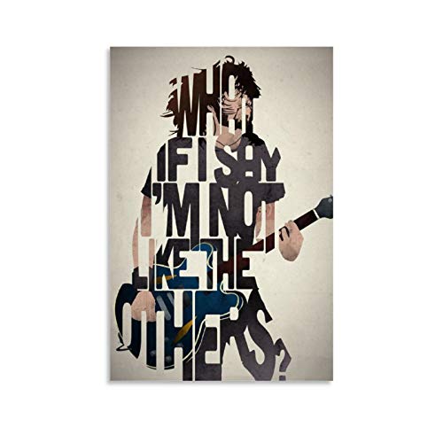 haocaitou Dave Grohl Foo Fighters Leinwand-Kunst-Poster und Wand-Kunstdruck, modernes Familienschlafzimmerdekoration, 40 x 60 cm von haocaitou